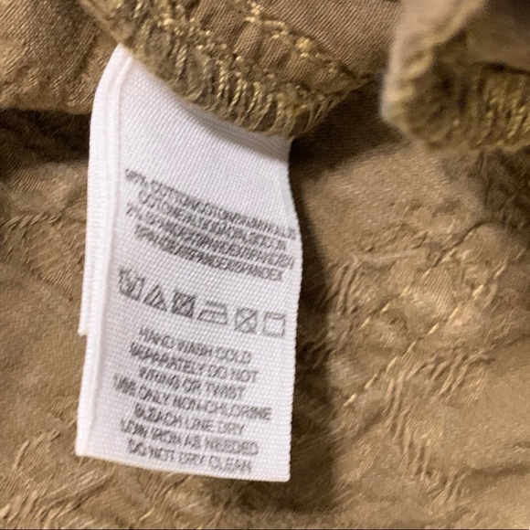 Free People Jacquard Tan Beige Skinny Jeans Sz 28 - Picture 8 of 14